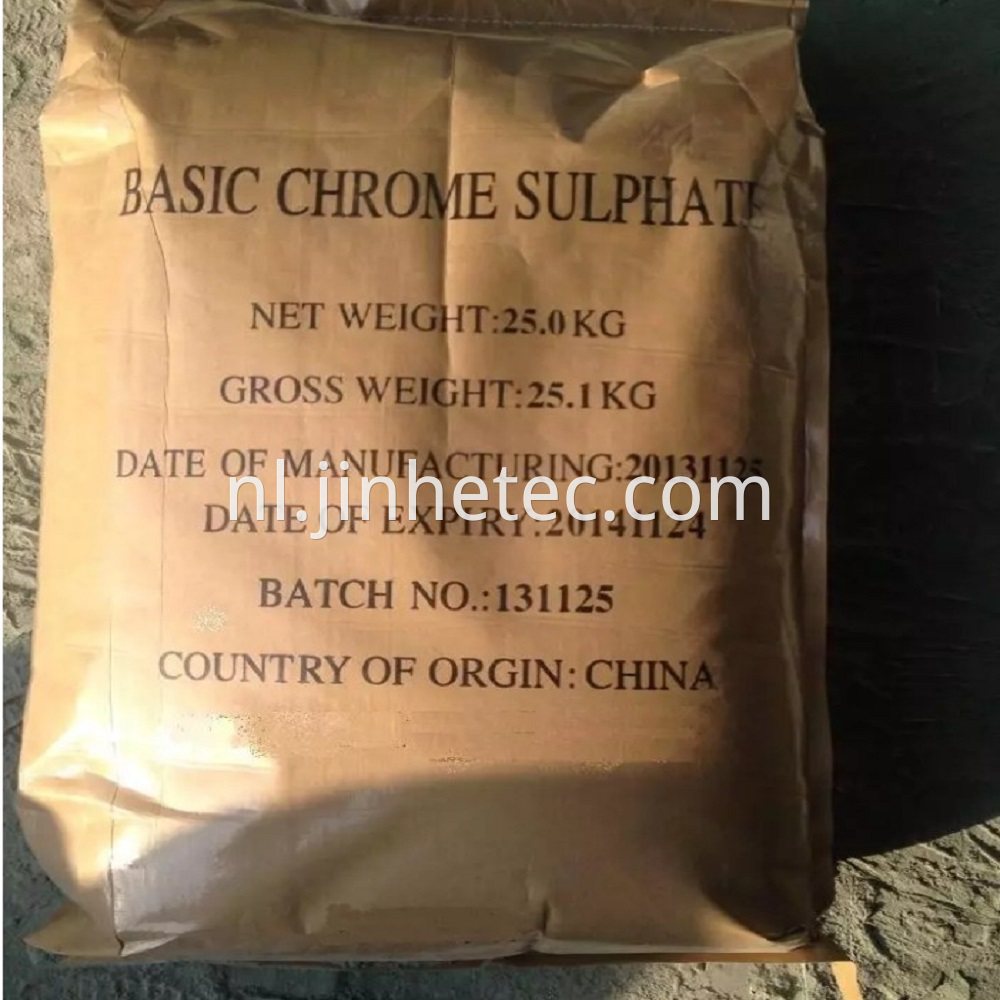 Chromium (VI)-free Basic Chrome Sulphate 21%-23%